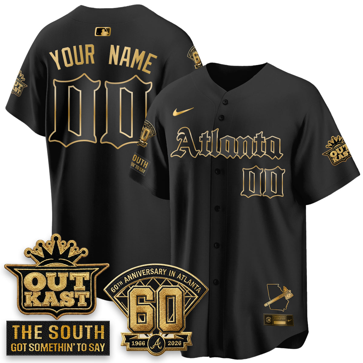 ATL 2026 Gothic Edition Vapor Limited Custom Jersey - All Stitched