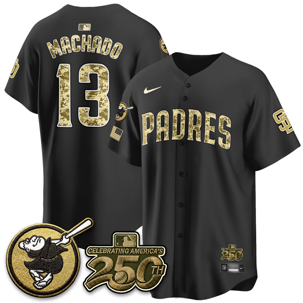 San Diego Padres 2026 Armed Forces Day Jersey - All Stitched V2