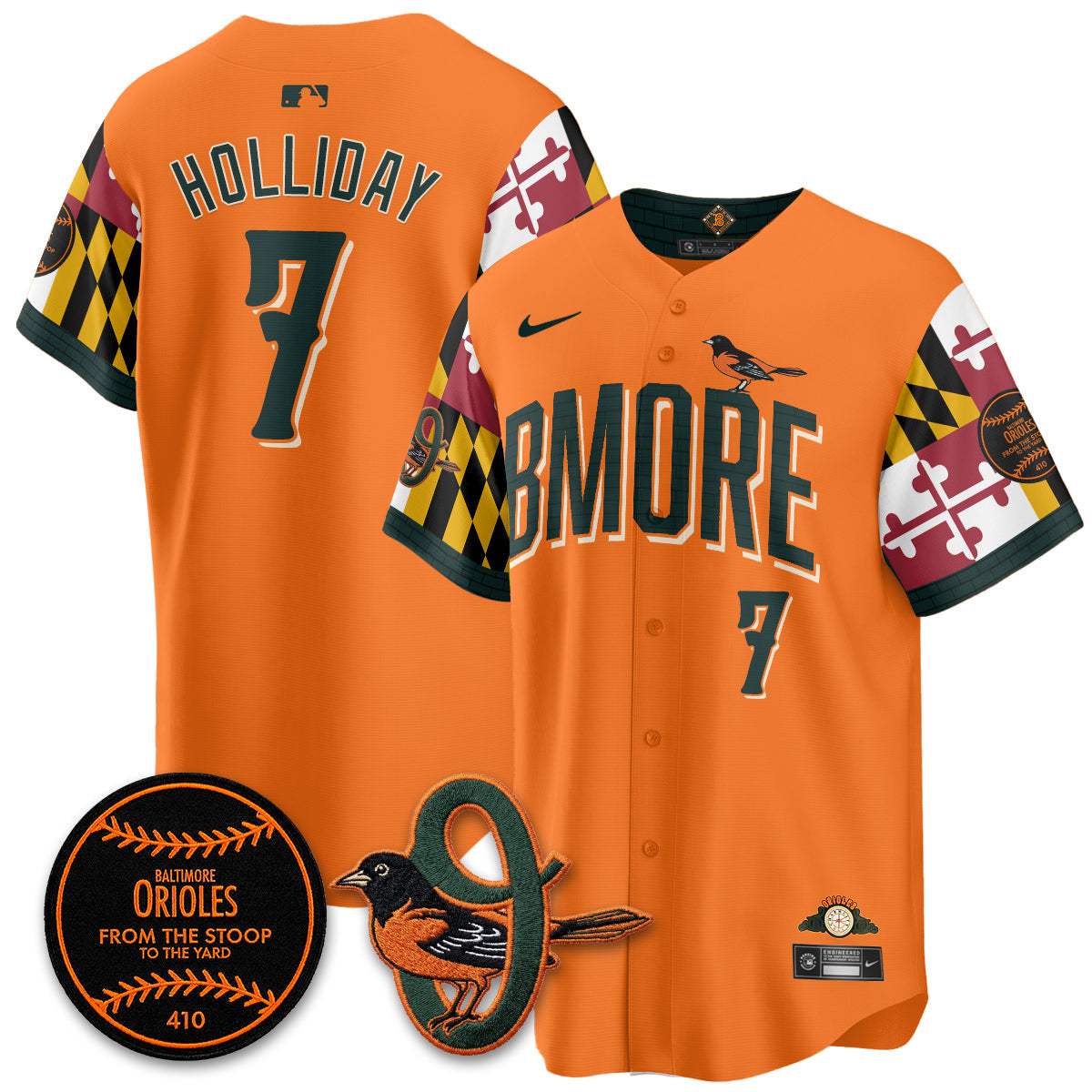 Baltimore Orioles x Maryland State Flag 2026 Vapor Jersey - All Stitched