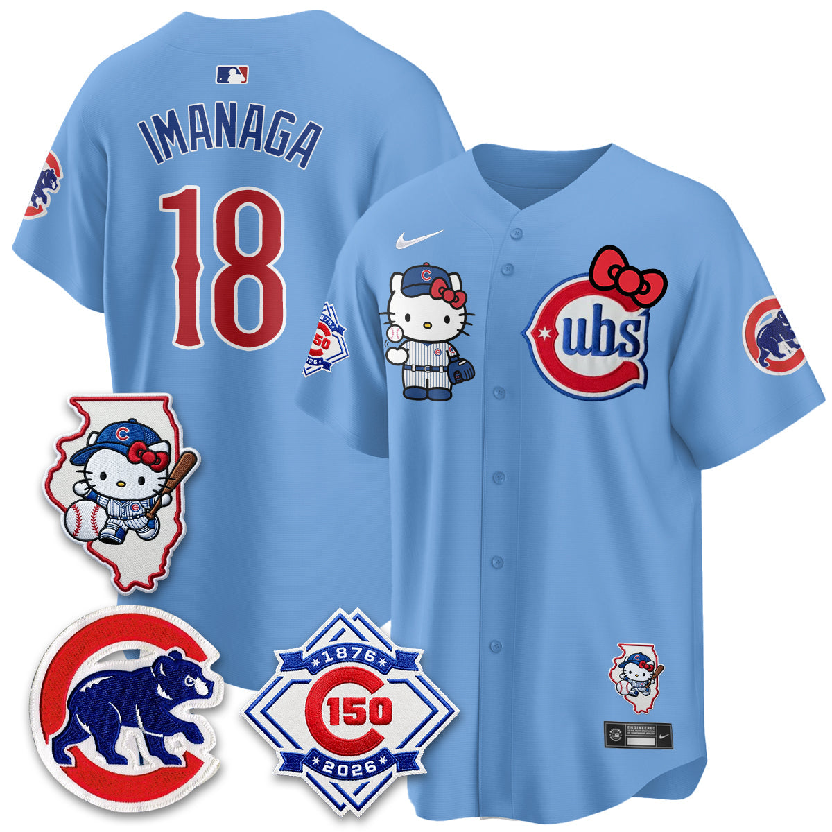 Chicago Cubs x Meow KT Vapor Premier Limited Jersey - All Stitched V2