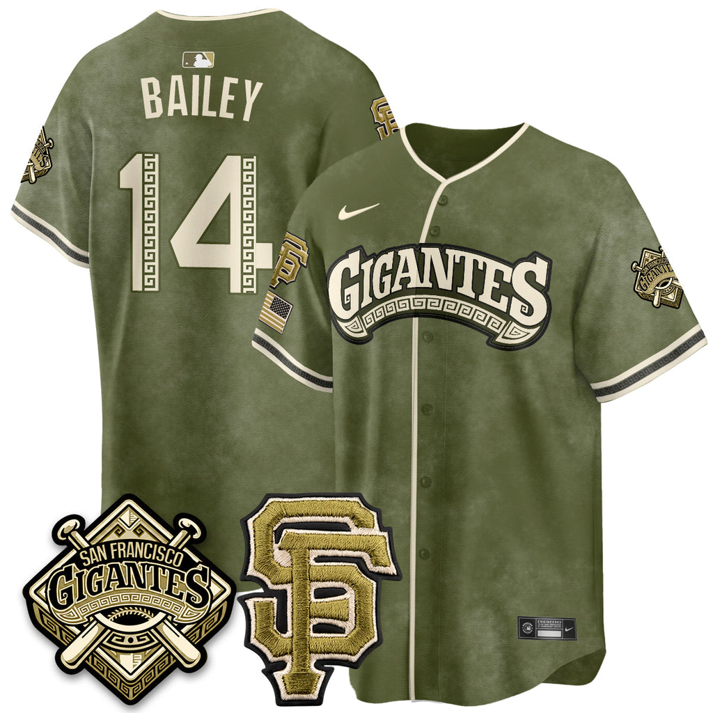 San Francisco Giants New Era Olive 2026 Armed Forces Day Jersey - All Stitched