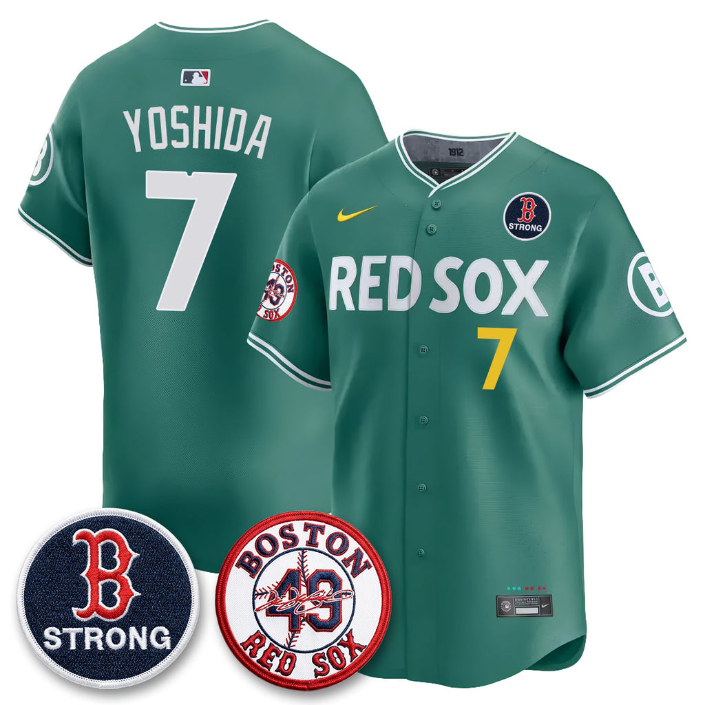 Boston Red Sox Tim Wakefield Memorial Patch Vaper Premier Limited Jersey - All Stitched V2