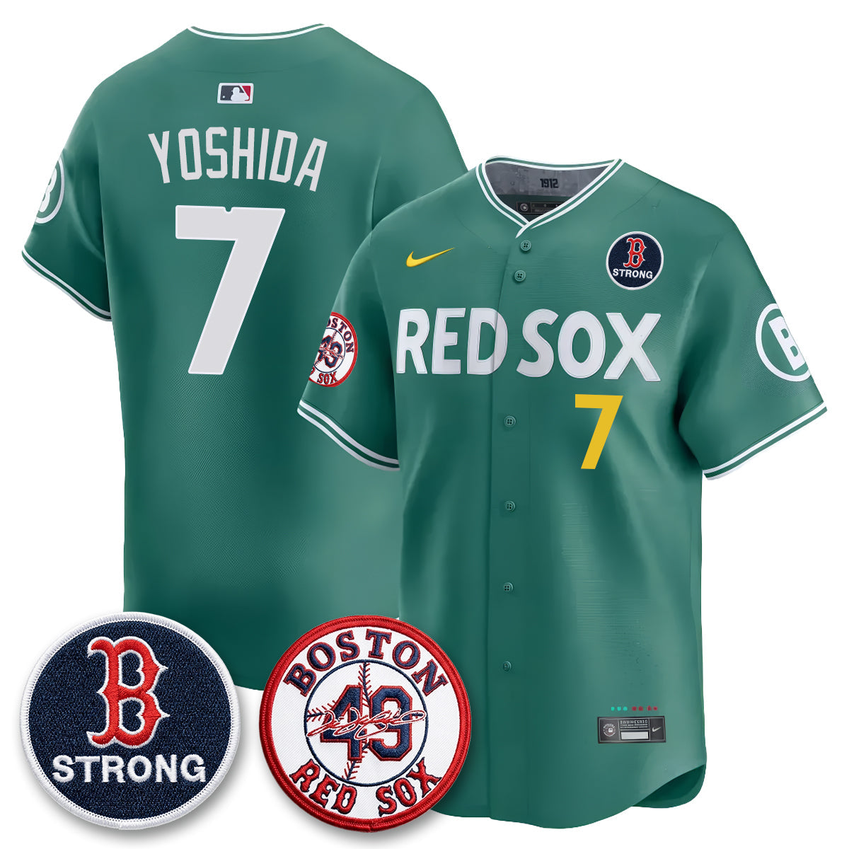 Boston Red Sox Tim Wakefield Memorial Patch Vaper Premier Limited Jersey - All Stitched V2