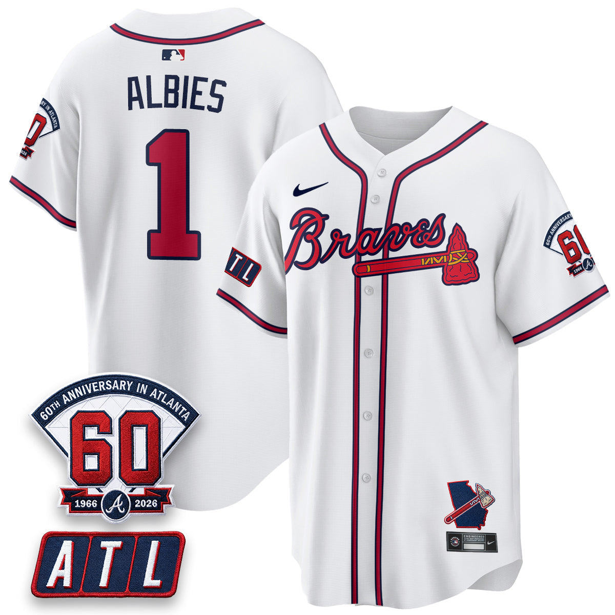 Atlanta Braves 2026 60th Anniversary Vapor Limited Jersey - All Stitched