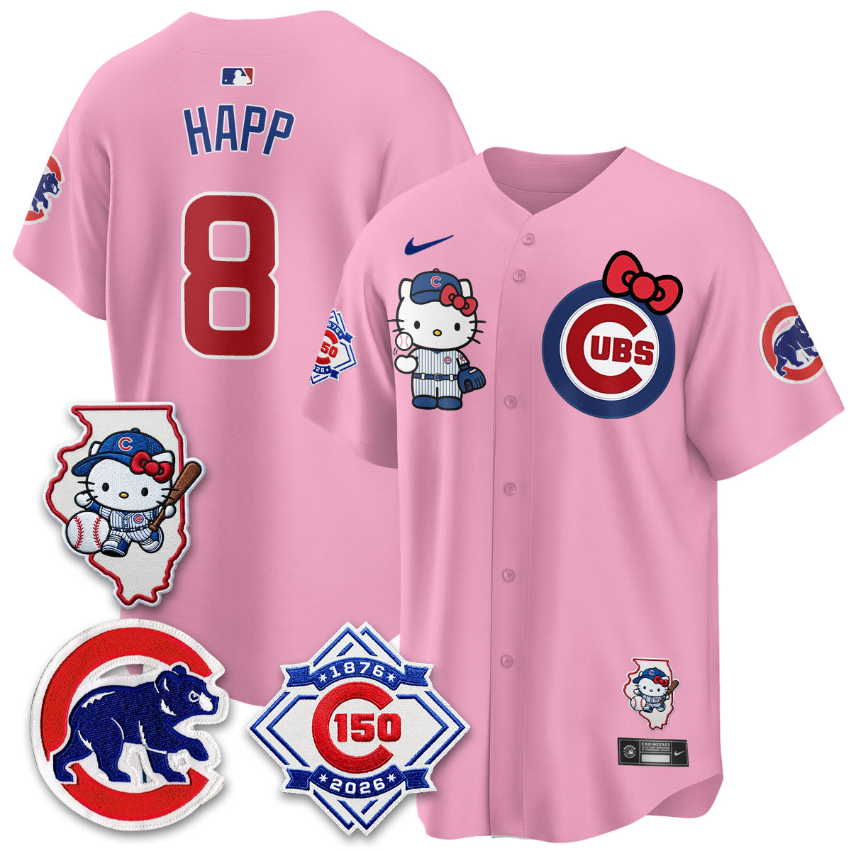 Chicago Cubs x Meow KT Vapor Premier Limited Jersey - All Stitched V2