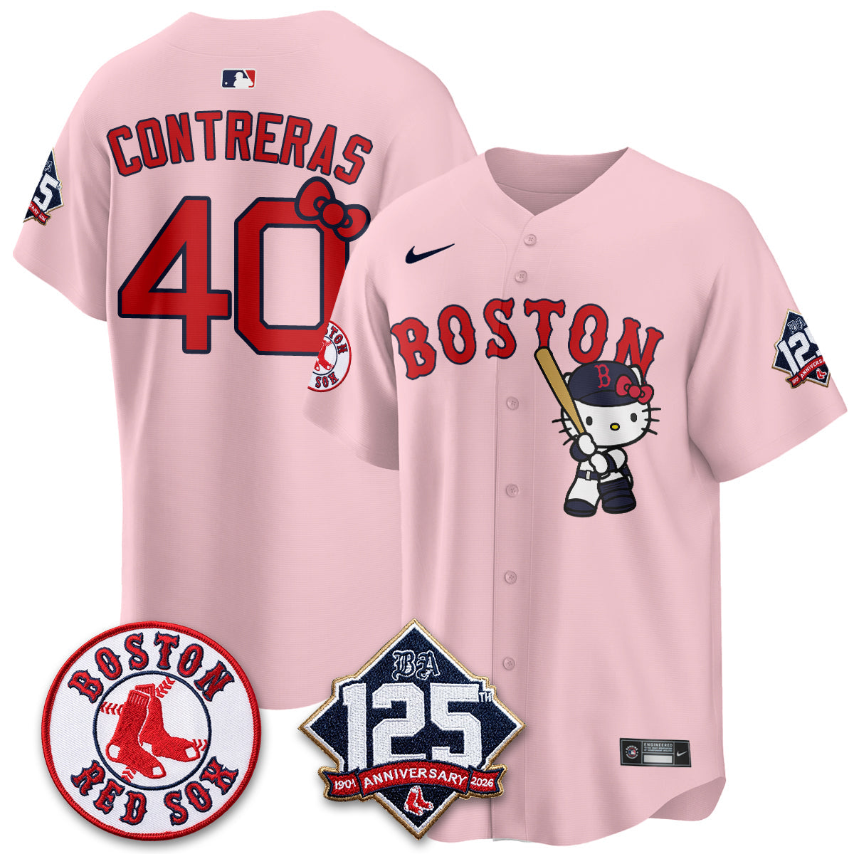 BOS x Meow KT Vapor Limited City Connect Jersey - Stitched