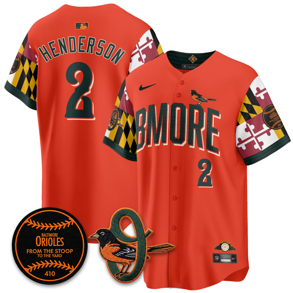 Baltimore Orioles x Maryland State Flag 2026 Vapor Jersey - All Stitched