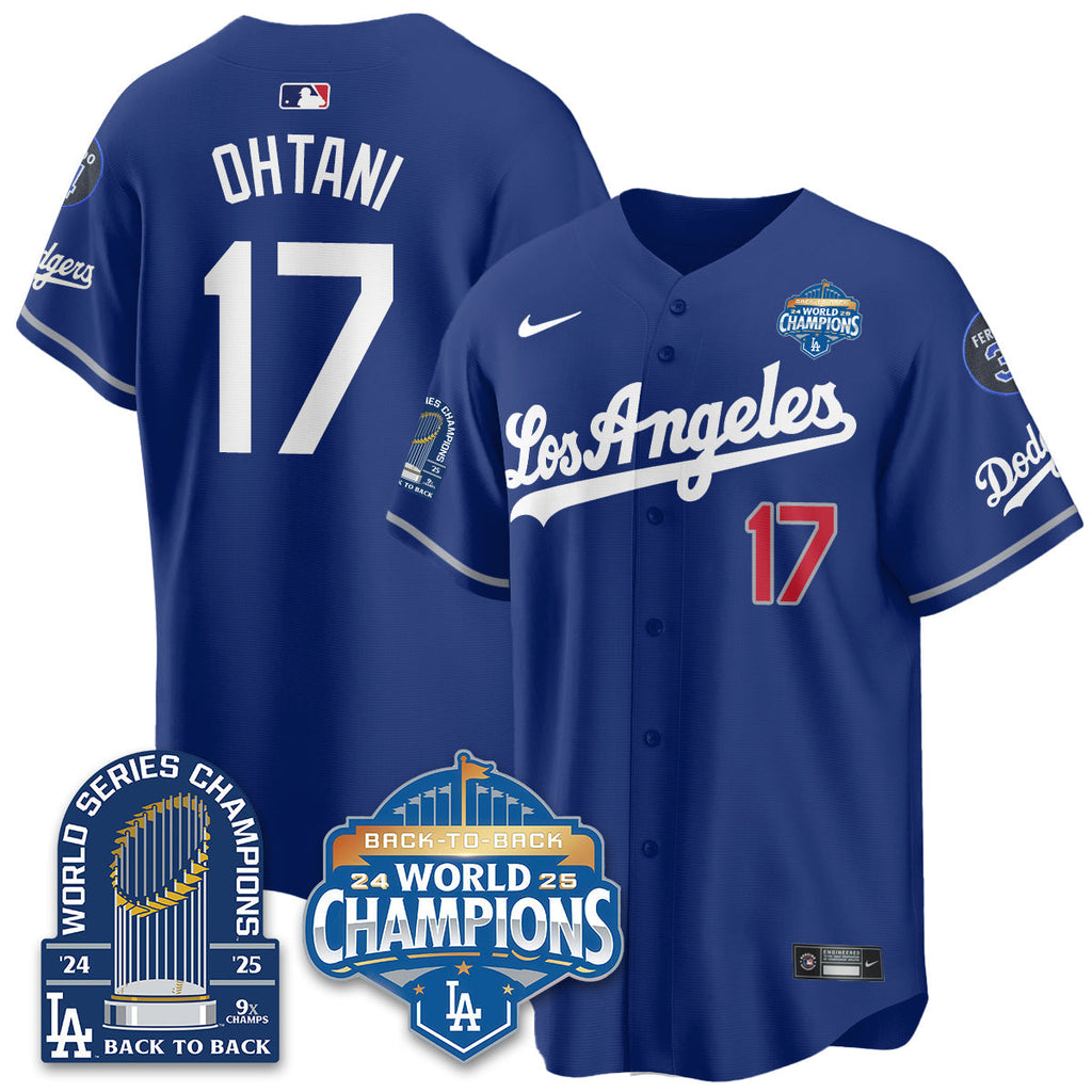 LAD Alternate  Vapor Limited Jersey - 9x Champs - Stitched