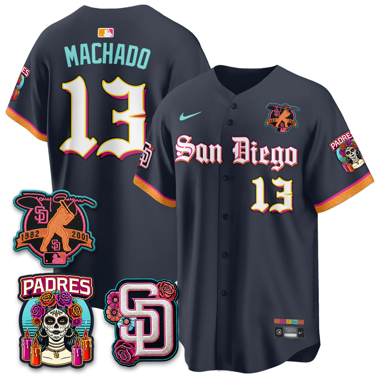 San Diego Padres 2026 City Connect x Tony Gwynn Patch Vapor Premier Limited Jersey - All Stitched
