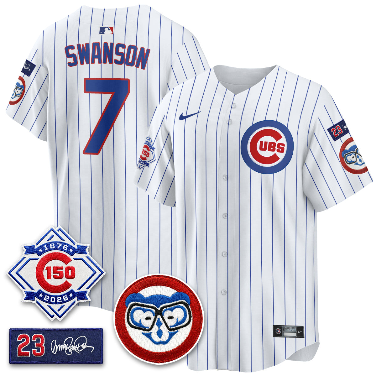 Chicago Cubs 150th Anniversary Holy Cow Vapor Premier Limited Jersey - All Stitched