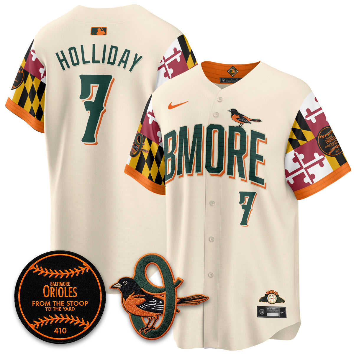 Baltimore Orioles x Maryland State Flag 2026 Vapor Jersey - All Stitched
