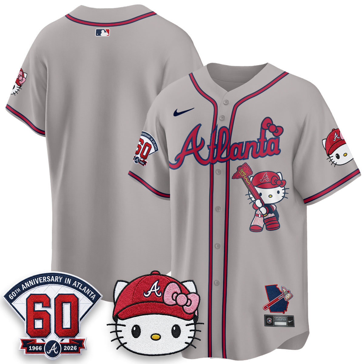 Atlanta Braves x Meow KT 2026 Vapor Limited Jersey - All Stitched