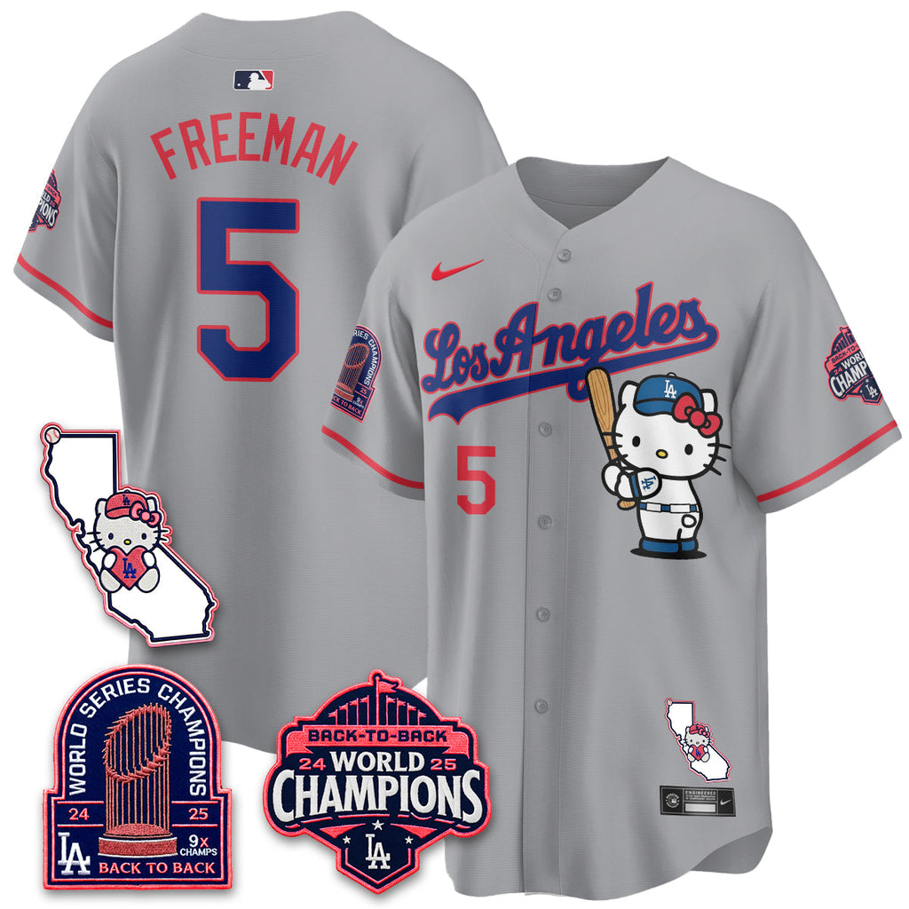 Los Angeles Dodgers x Meow KT 2026 Vapor Jersey - All Stitched - V4