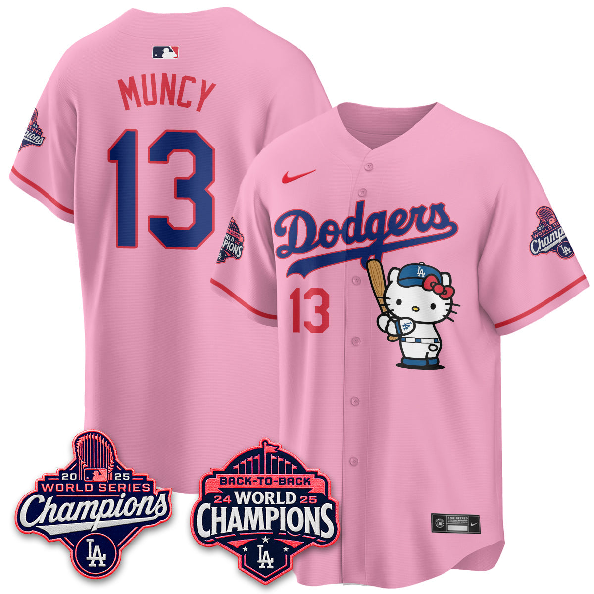Los Angeles Dodgers x Hello Kitty Night 2026 Vapor Jersey - All Stitched