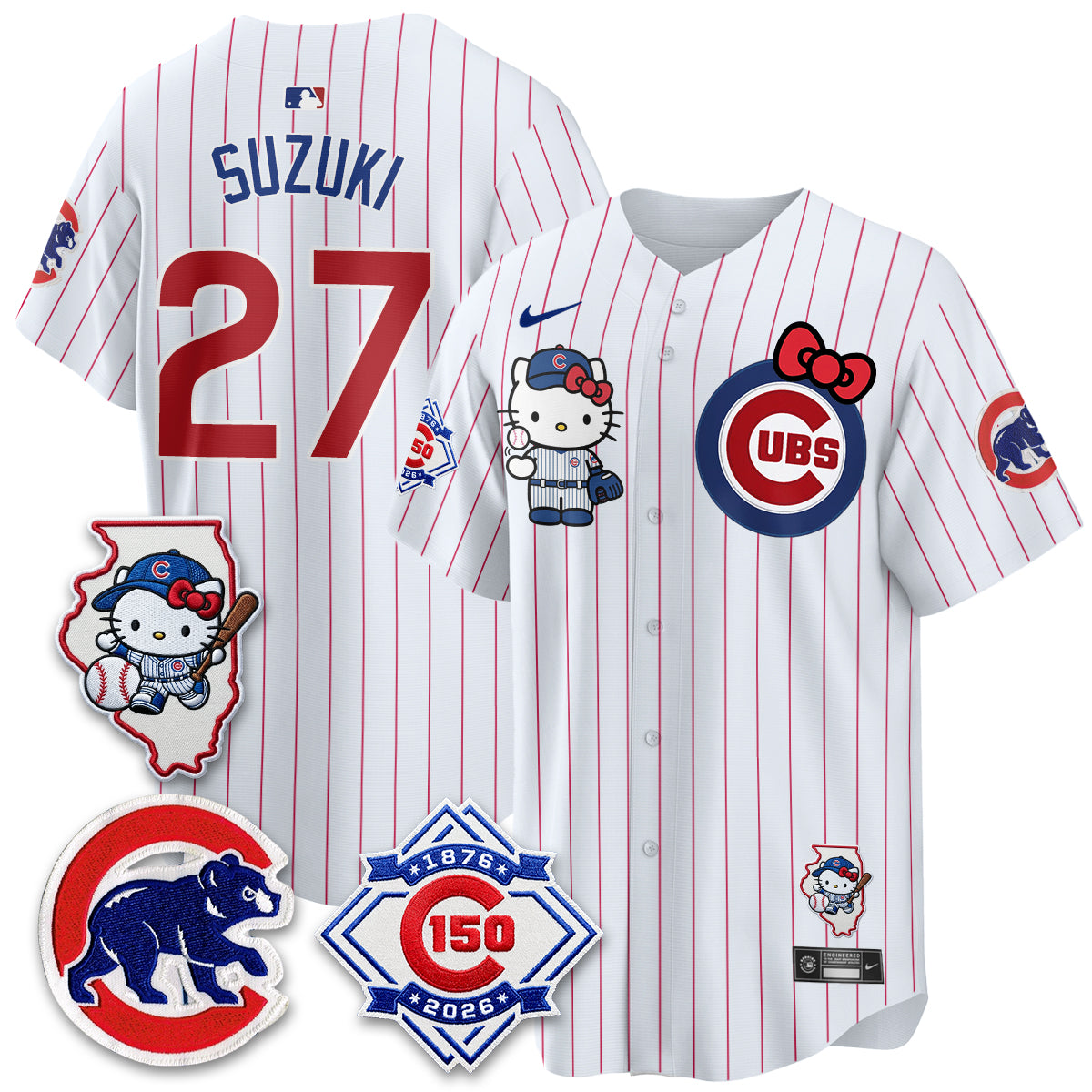 Chicago Cubs x Meow KT Vapor Premier Limited Jersey - All Stitched V2