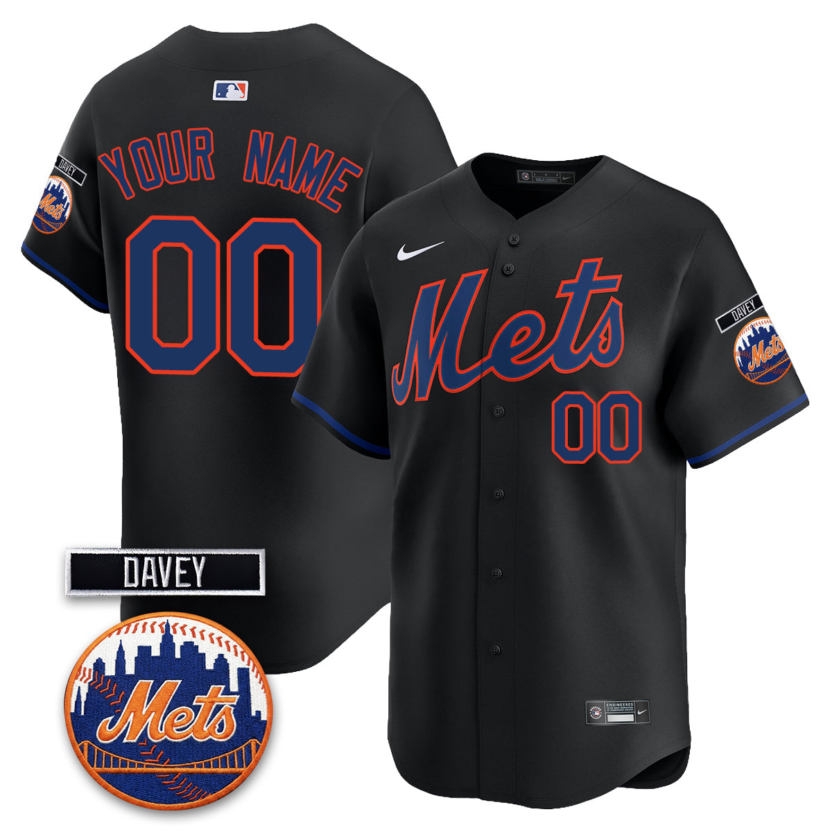 NYM 2026 Davey Johnson Memorial Vapor Custom Limited Jersey - All Stitched