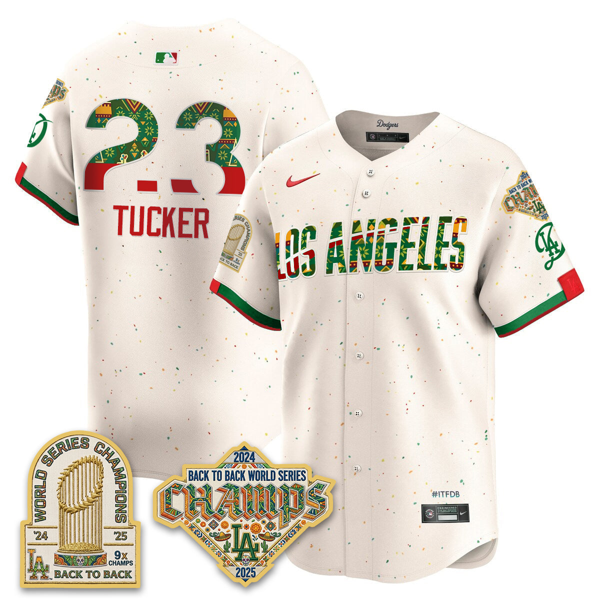 Los Angeles Dodgers x Mexican Heritage 2026 Limited Vapor Jersey - All Stitched
