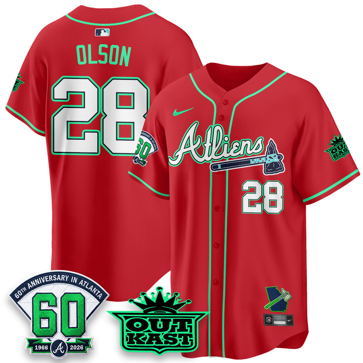 ATL x Atliens Cool Base Galaxy Version Jersey - Stitched (44)
