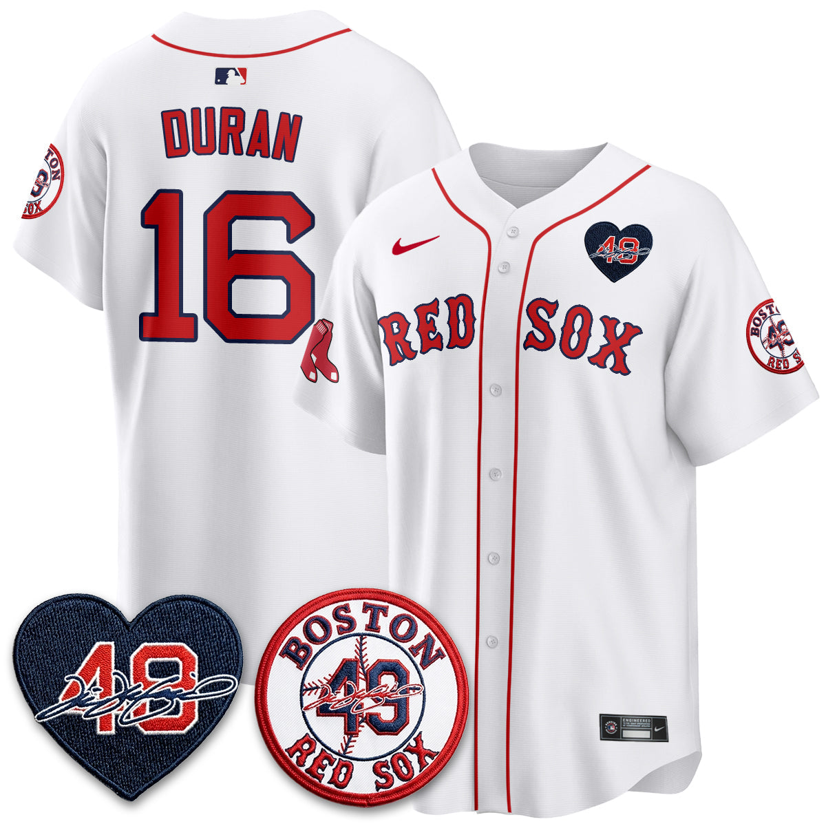 BOS Tim Wakefield Memorial Patch Vaper Premier Limited Jersey - All Stitched