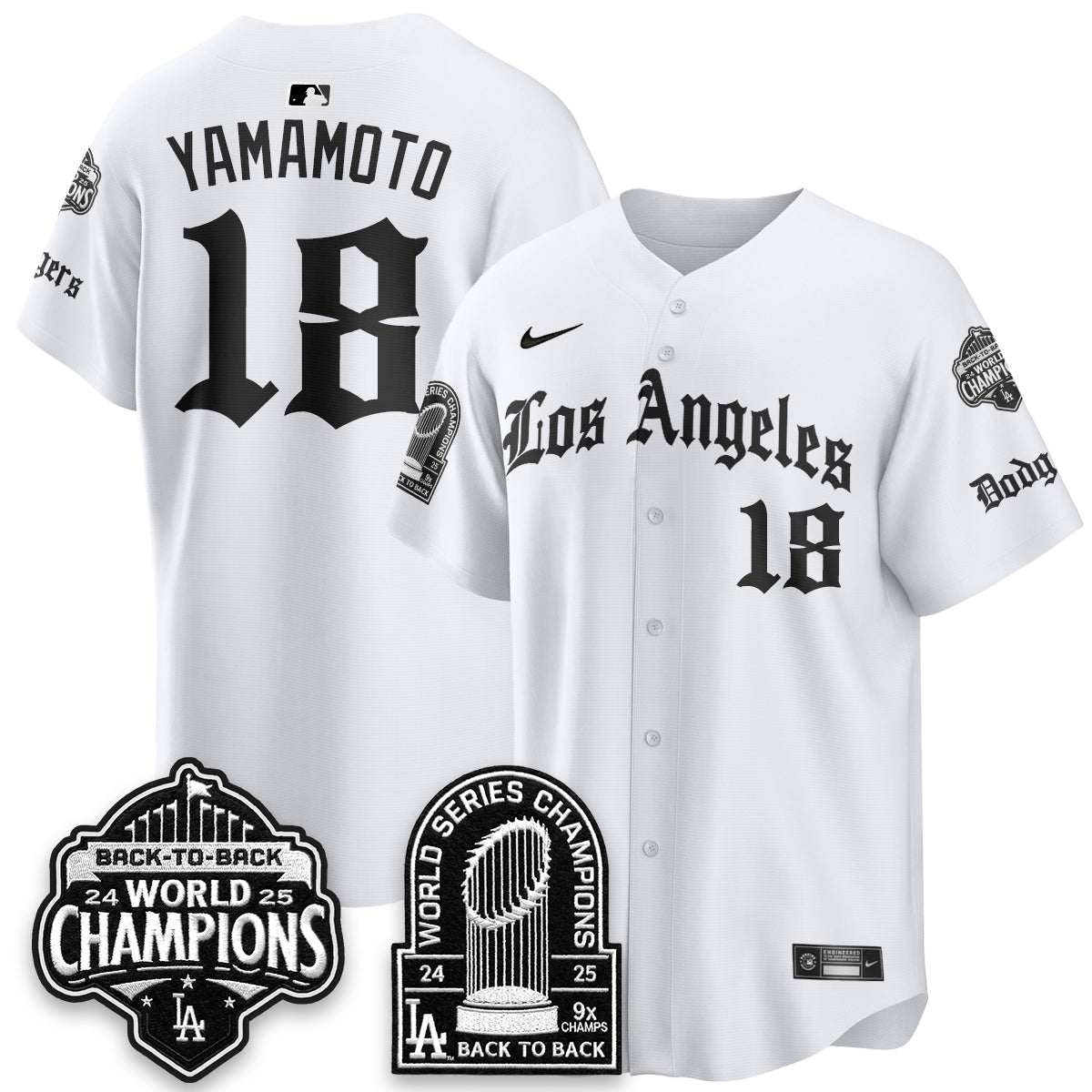 LAD WS Champions Back 2 Back Patch Vapor Premier Limited Gothic Edition Jersey - All Stitched