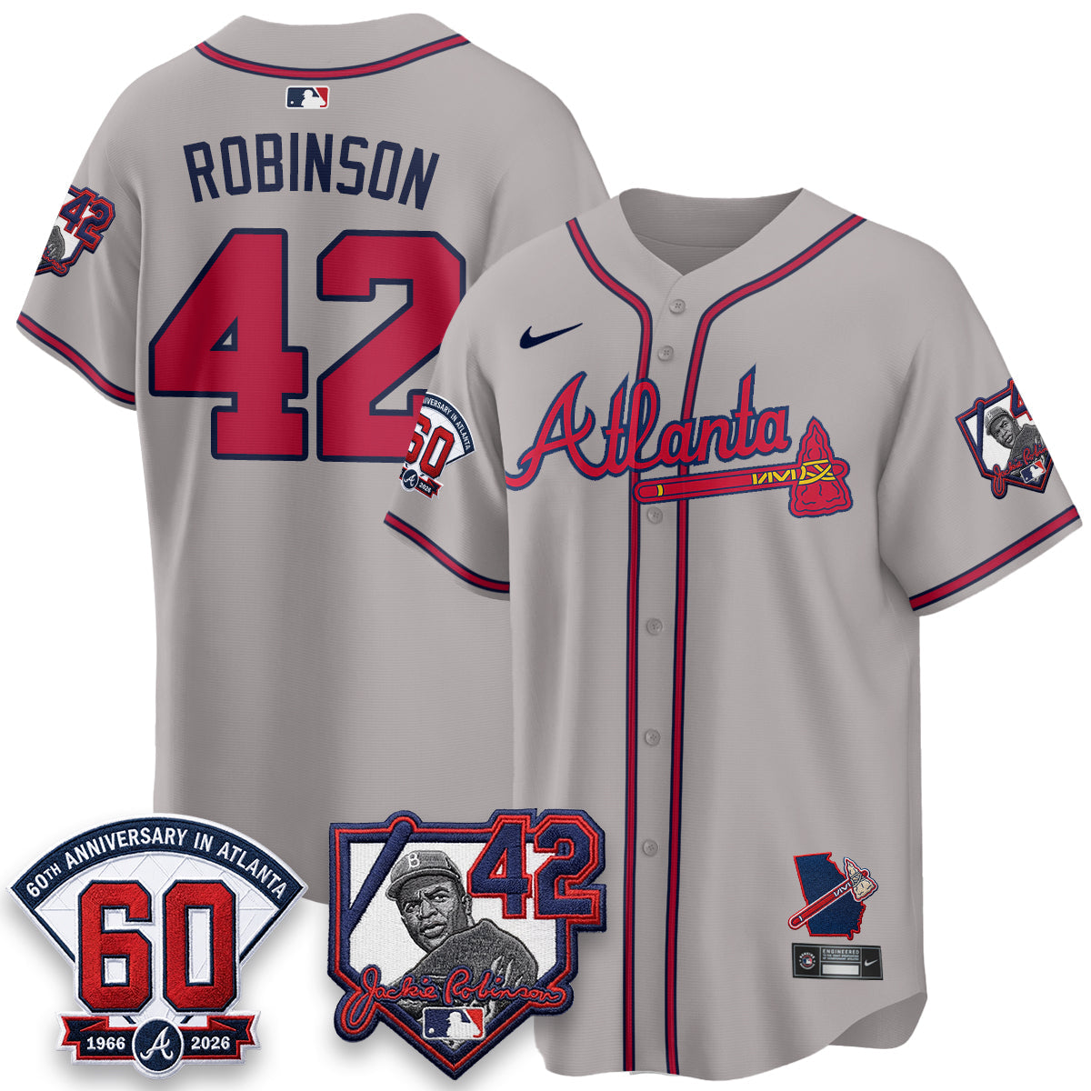 Atlanta Braves 2026 Jackie Robinson Day Vapor Limited Jersey - All Stitched
