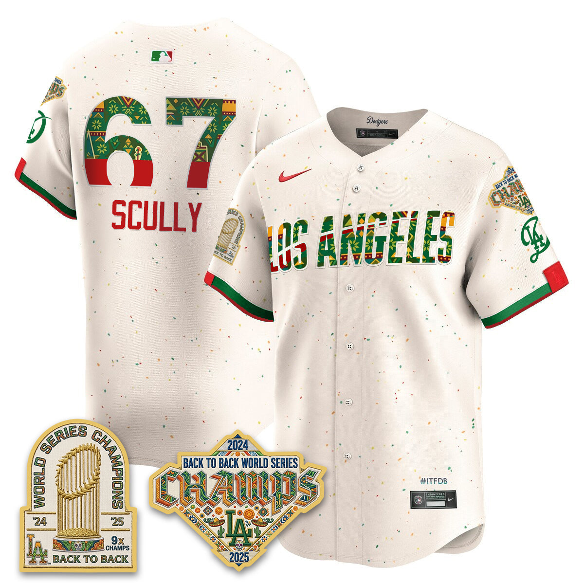 Los Angeles Dodgers x Mexican Heritage 2026 Limited Vapor Jersey - All Stitched