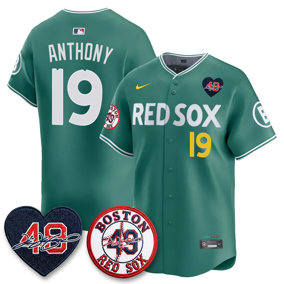 Boston Red Sox Tim Wakefield Memorial Patch Vaper Premier Limited Jersey - All Stitched