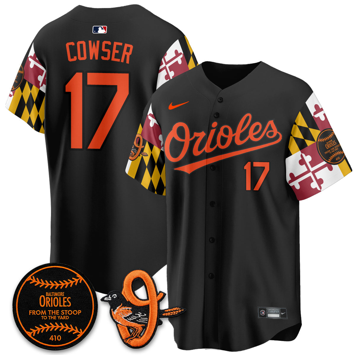 Baltimore Orioles 2026 x Maryland State Flag Vapor Jersey - All Stitched V2