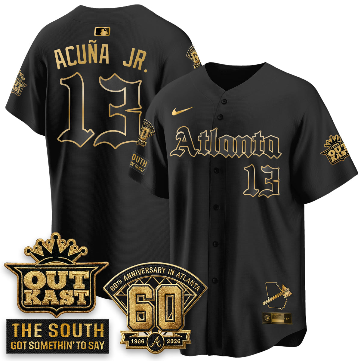 Atlanta Braves 2026 Gothic Edition Vapor Limited Jersey - All Stitched