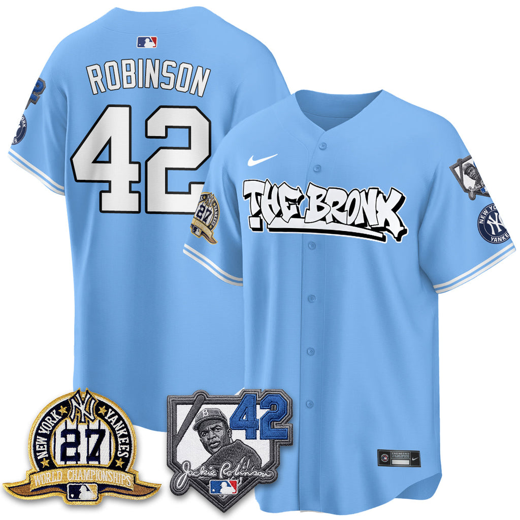 New York Yankees The Bronx 2026 Jackie Robinson Day Vapor Limited Jersey - All Stitched