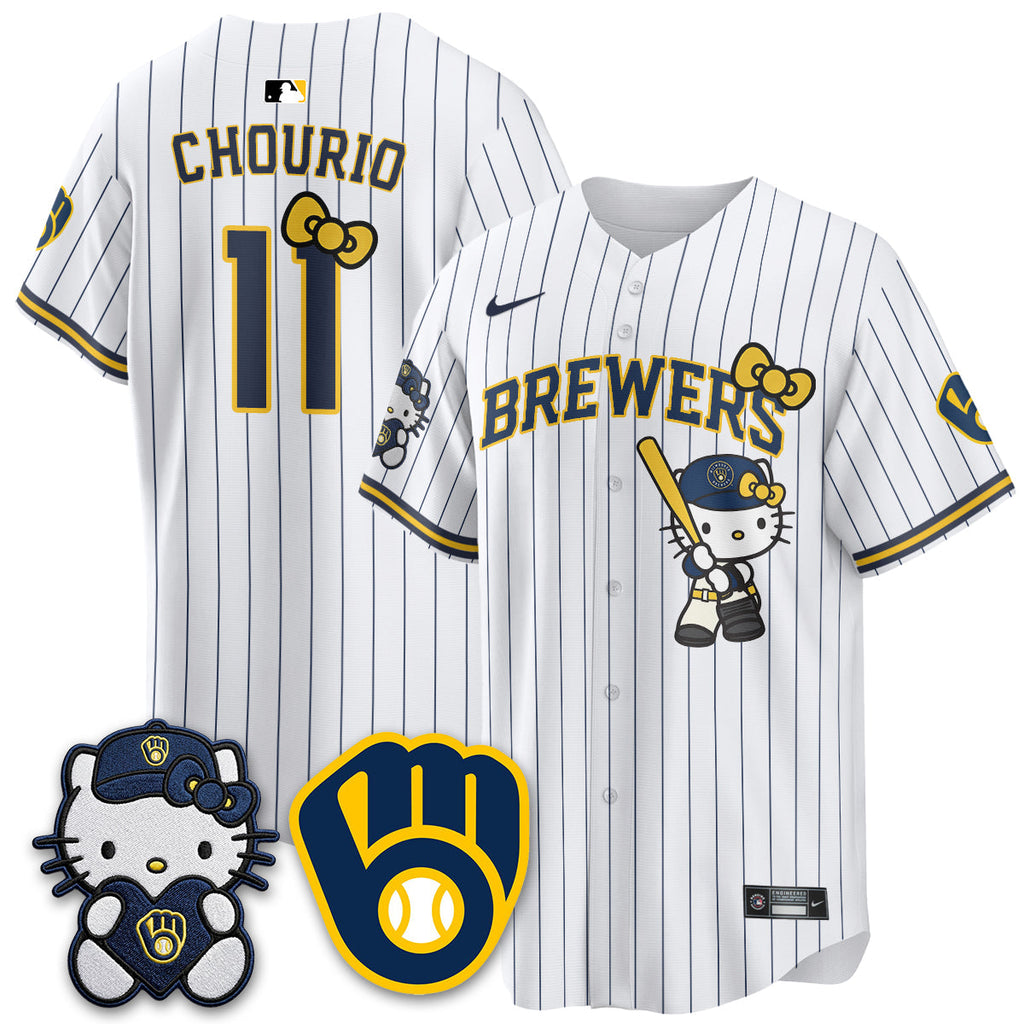 Milwaukee Brewers Meow KT Night Vapor Limited Jersey - All Stitched