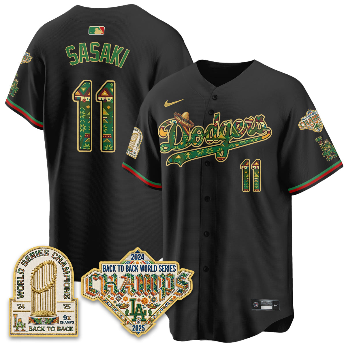 Los Angeles Dodgers x Mexican Heritage 2026 Limited Vapor Jersey - All Stitched