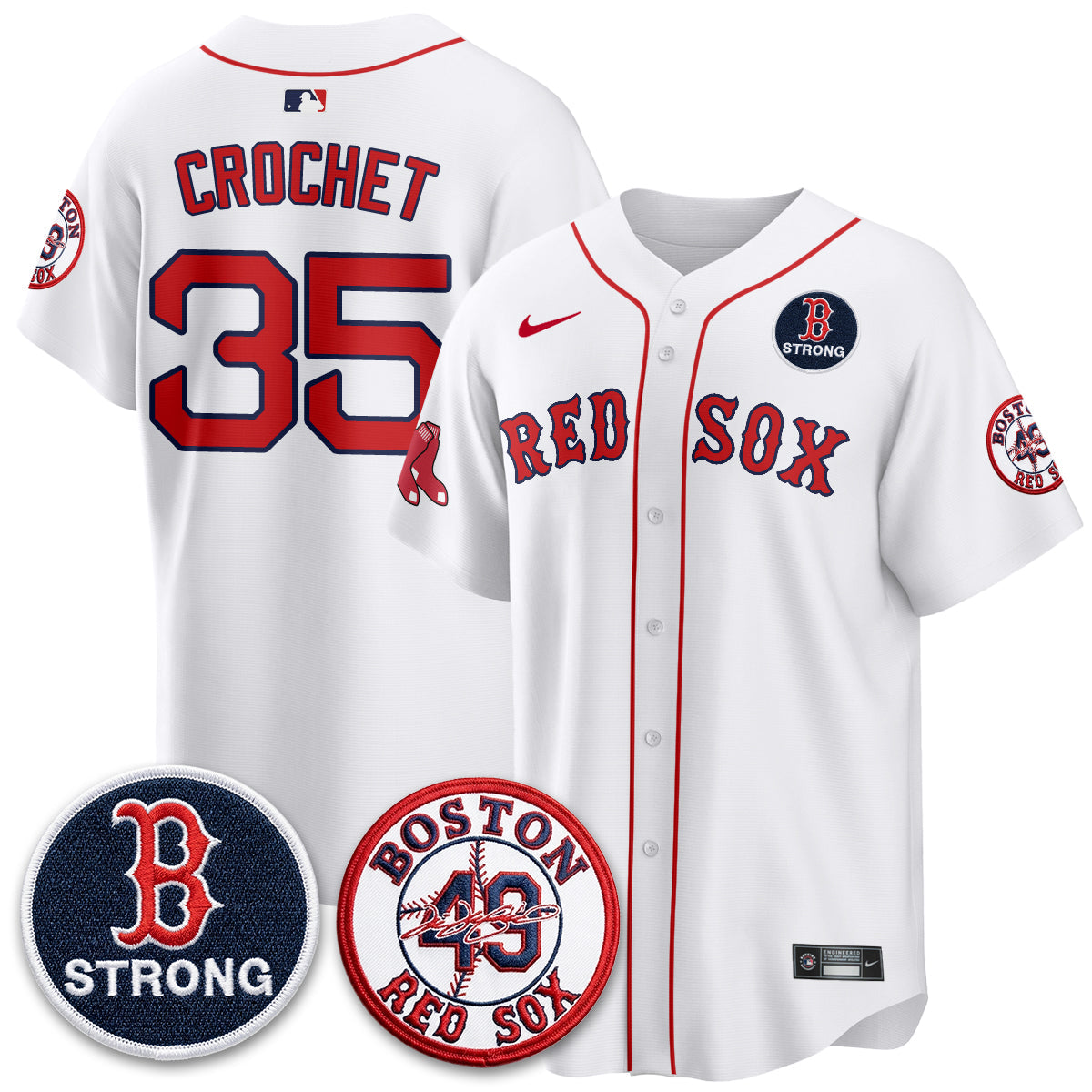 Boston Red Sox Tim Wakefield Memorial Patch Vaper Premier Limited Jersey - All Stitched V2