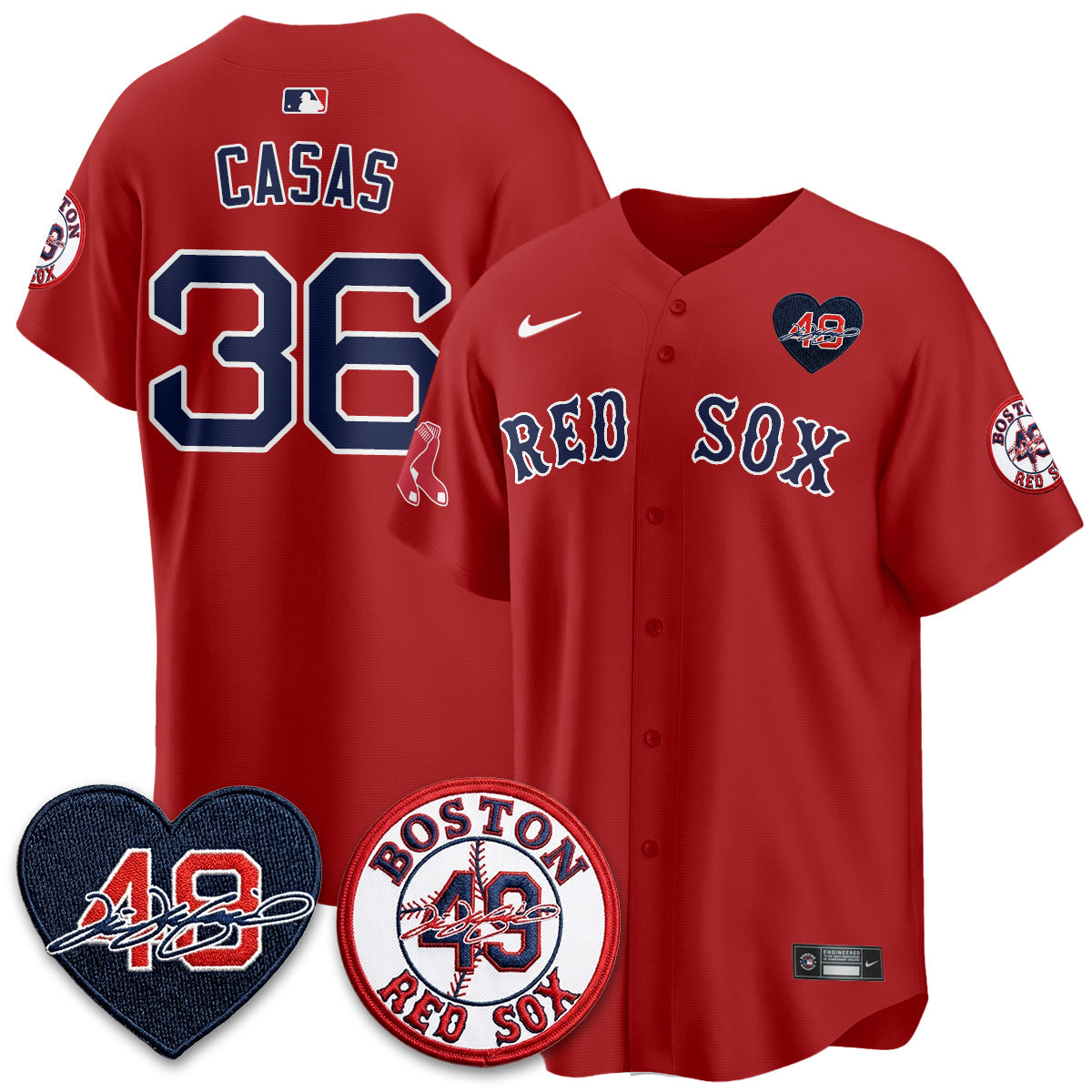 Boston Red Sox Tim Wakefield Memorial Patch Vaper Premier Limited Jersey - All Stitched