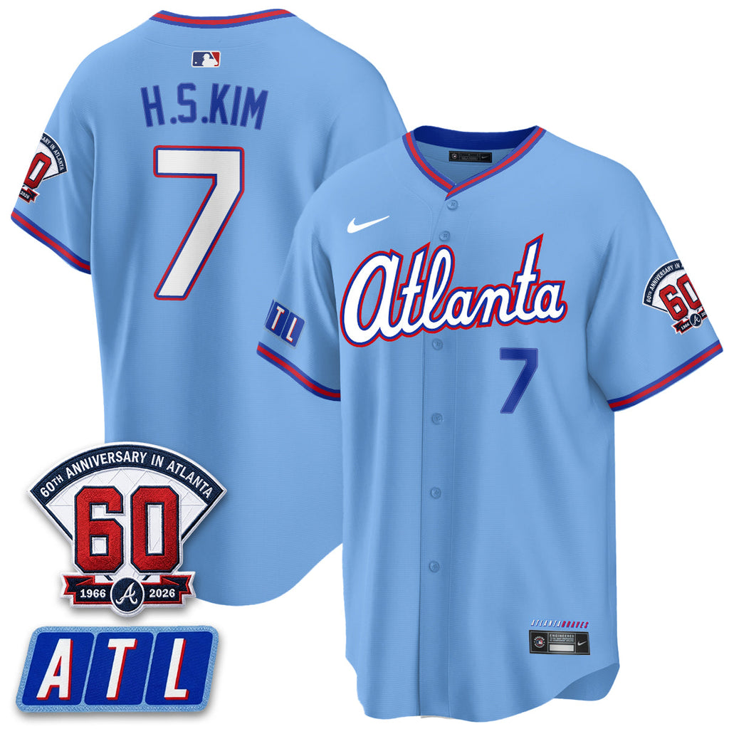 Atlanta Braves 2026 60th Anniversary Vapor Limited Jersey - All Stitched