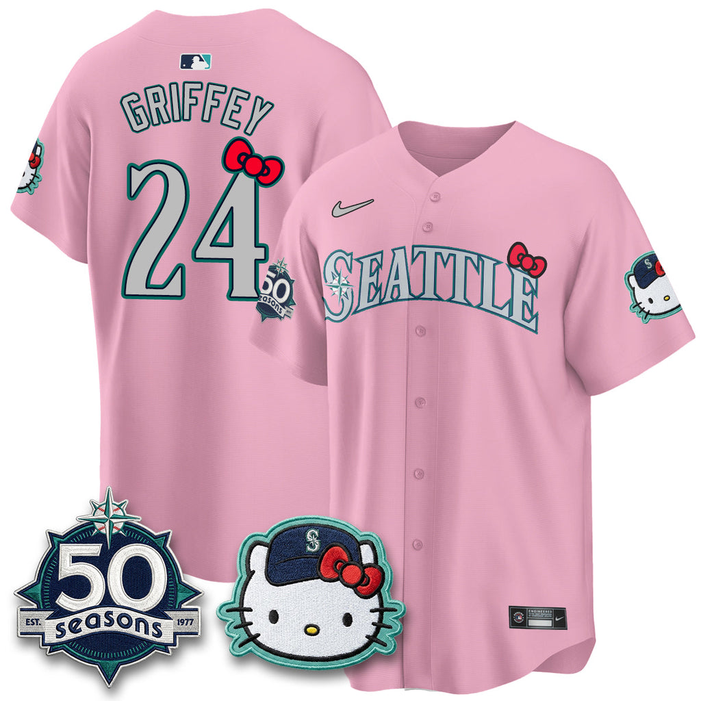 Seattle Mariners x Meow KT Night Limited Jersey - All Stitched