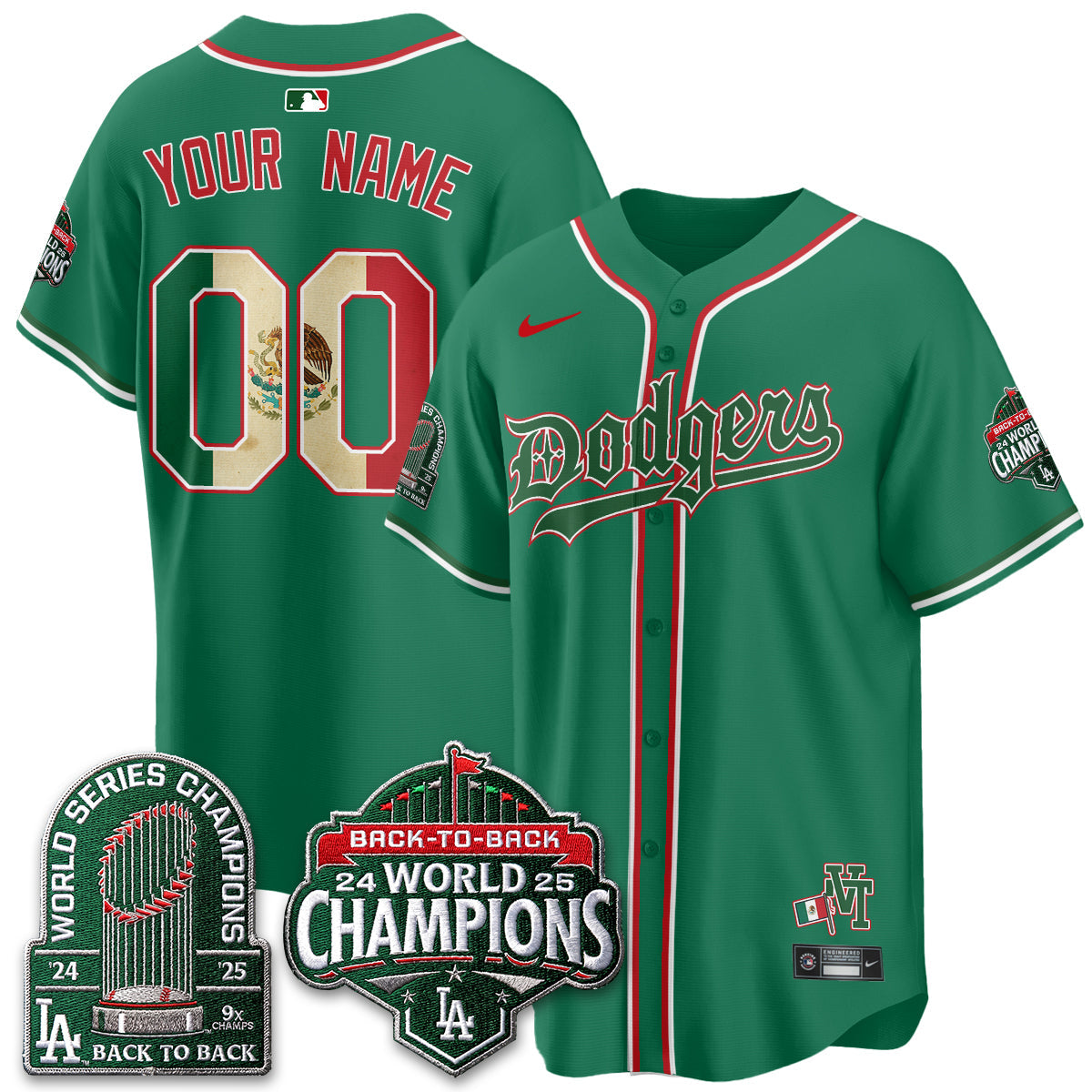LAD x Mexico Style Vapor Custom Jersey - Stitched