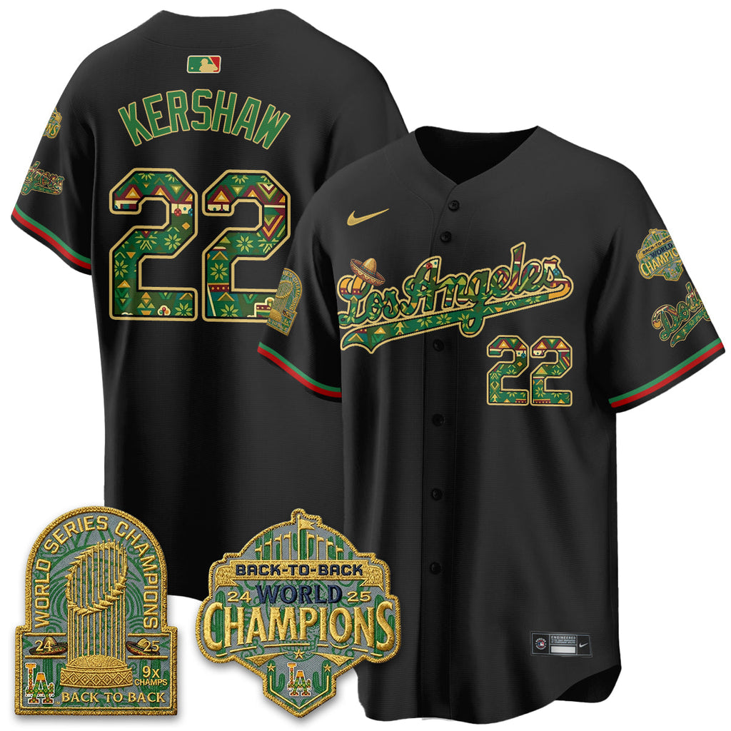 Los Angeles Dodgers x Mexican Heritage âLetâs Fiesta!â 2026 Limited Vapor Jersey - All Stitched