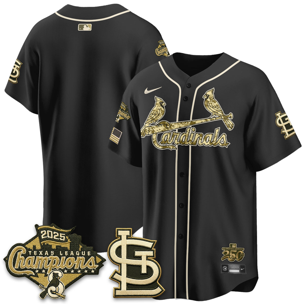 St. Louis Cardinals 2026 Armed Forces Day Jersey - All Stitched