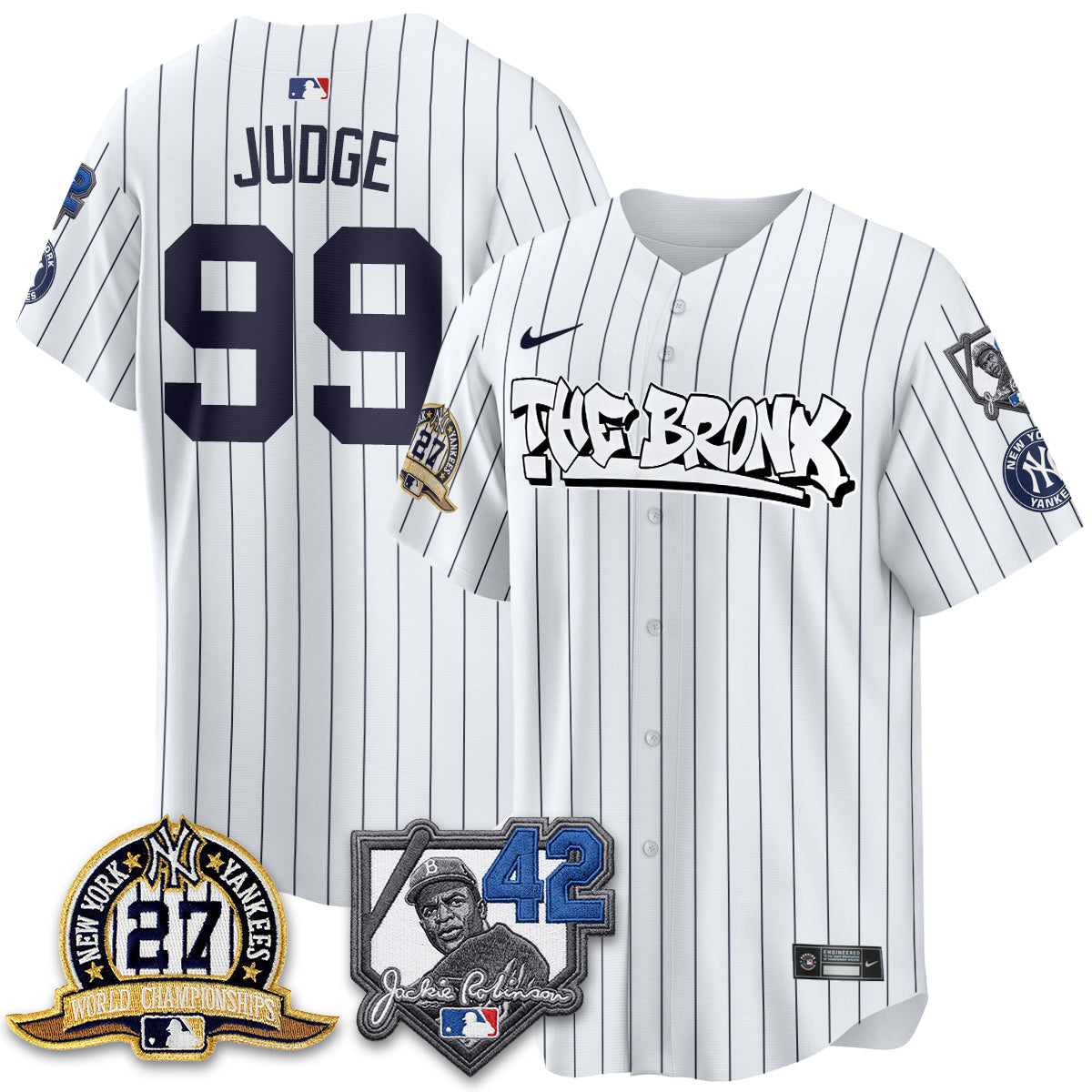New York Yankees The Bronx 2026 Jackie Robinson Day Vapor Limited Jersey - All Stitched
