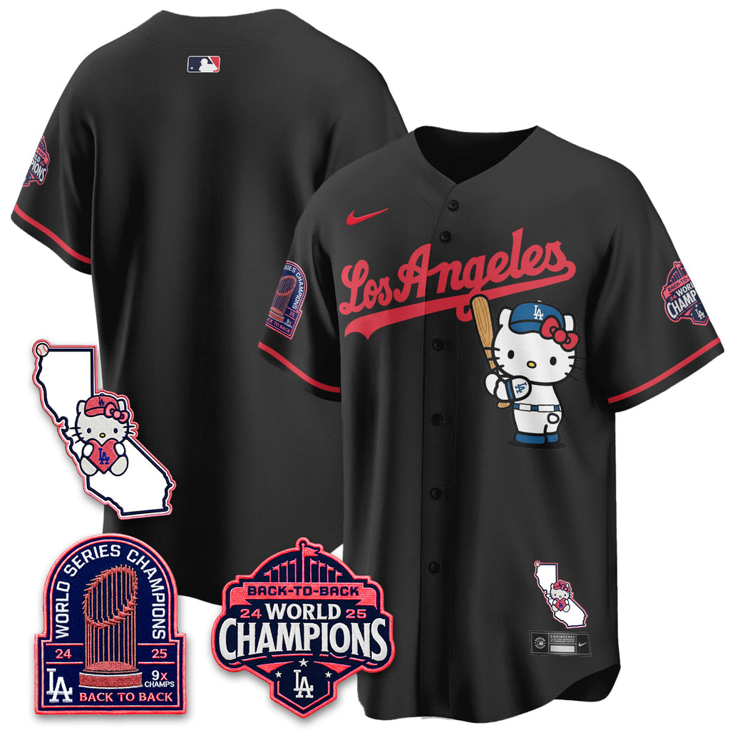 Los Angeles Dodgers x Meow KT 2026 Vapor Jersey - All Stitched - V4