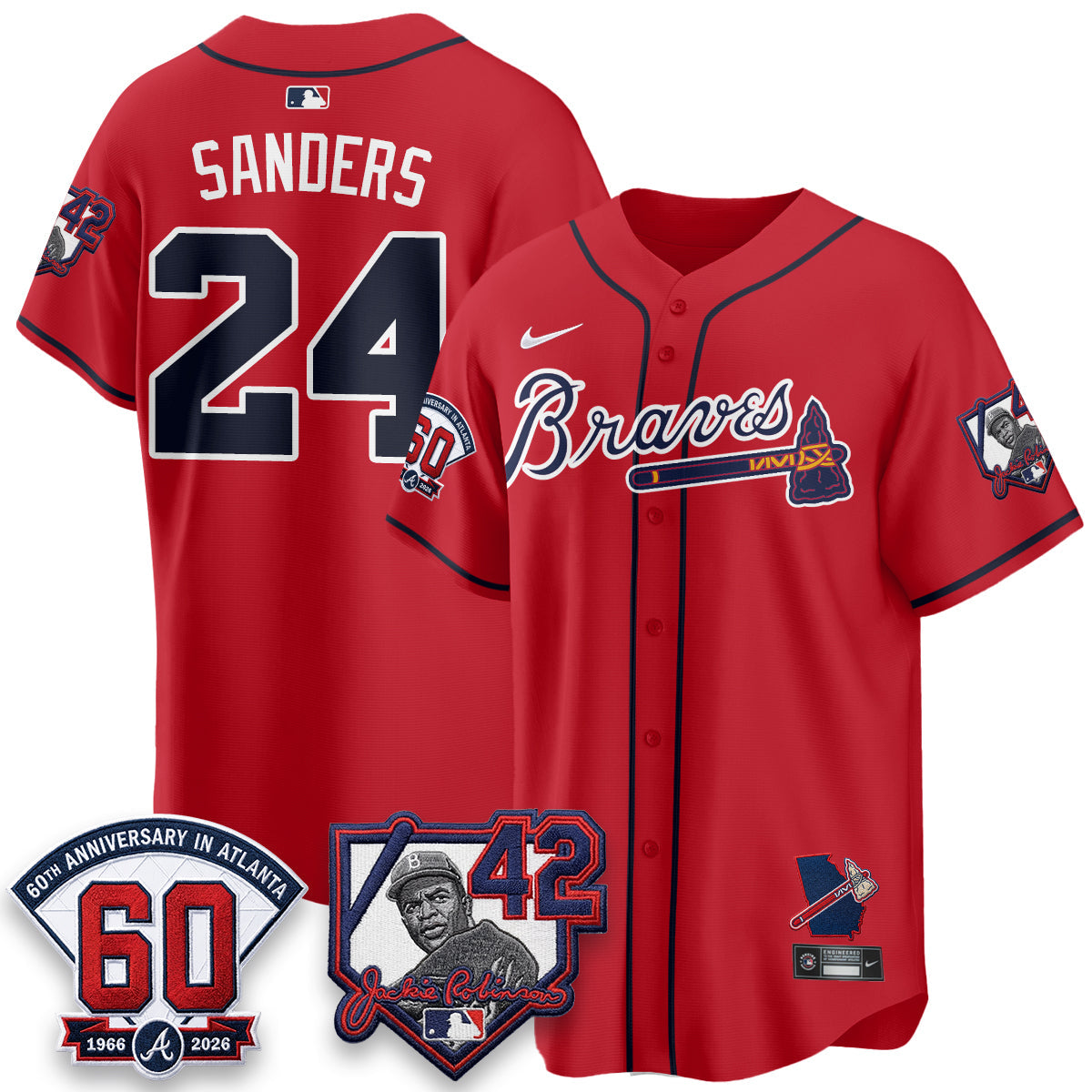 Atlanta Braves 2026 Jackie Robinson Day Vapor Limited Jersey - All Stitched