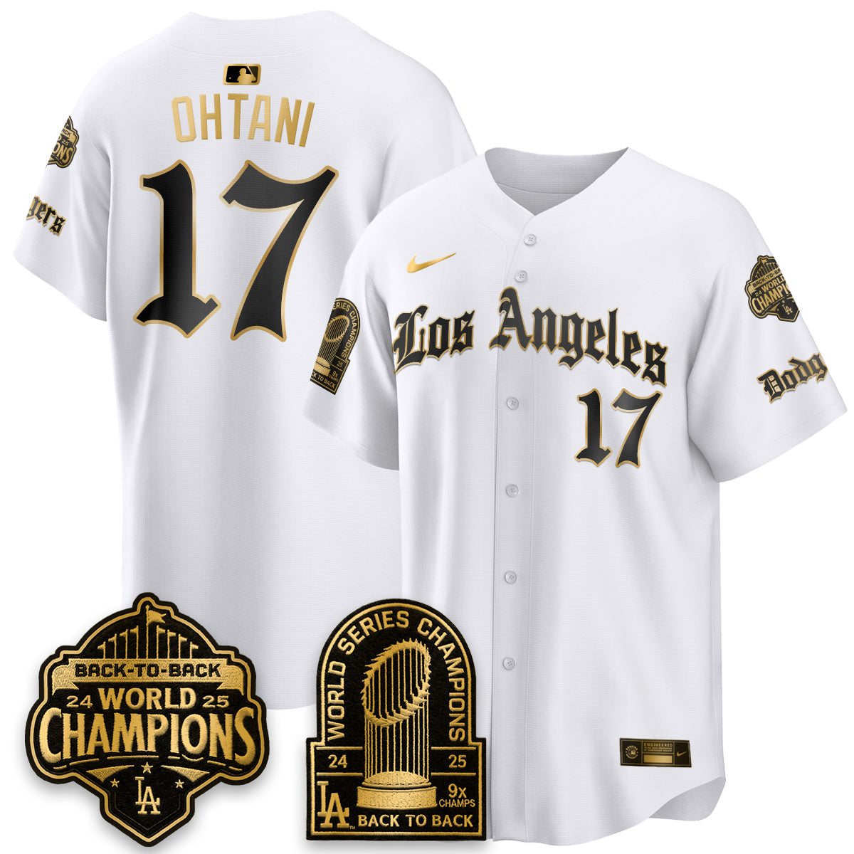 LAD WS Champions Back 2 Back Patch Vapor Premier Limited Gothic Edition Jersey - All Stitched