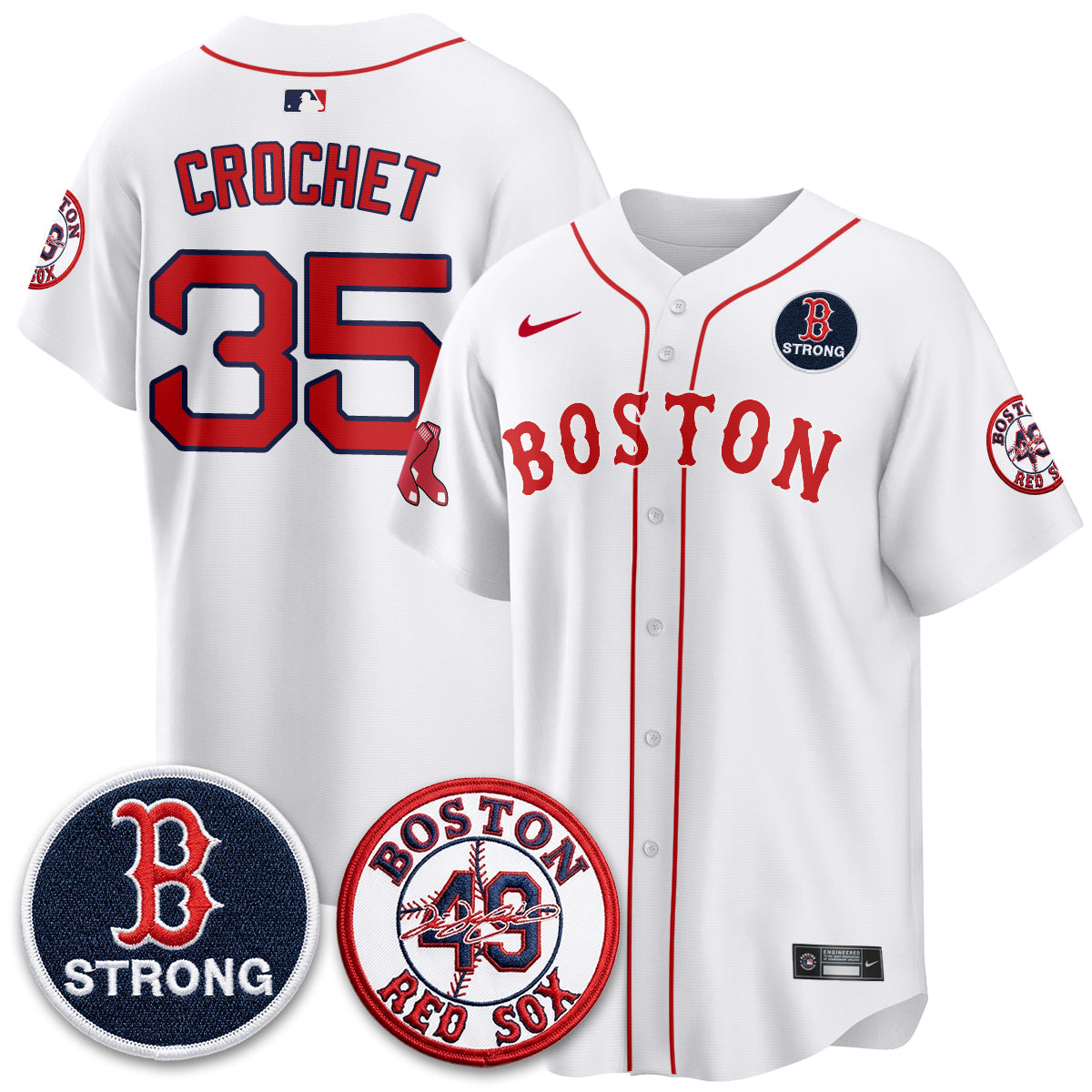 Boston Red Sox Tim Wakefield Memorial Patch Vaper Premier Limited Jersey - All Stitched V2