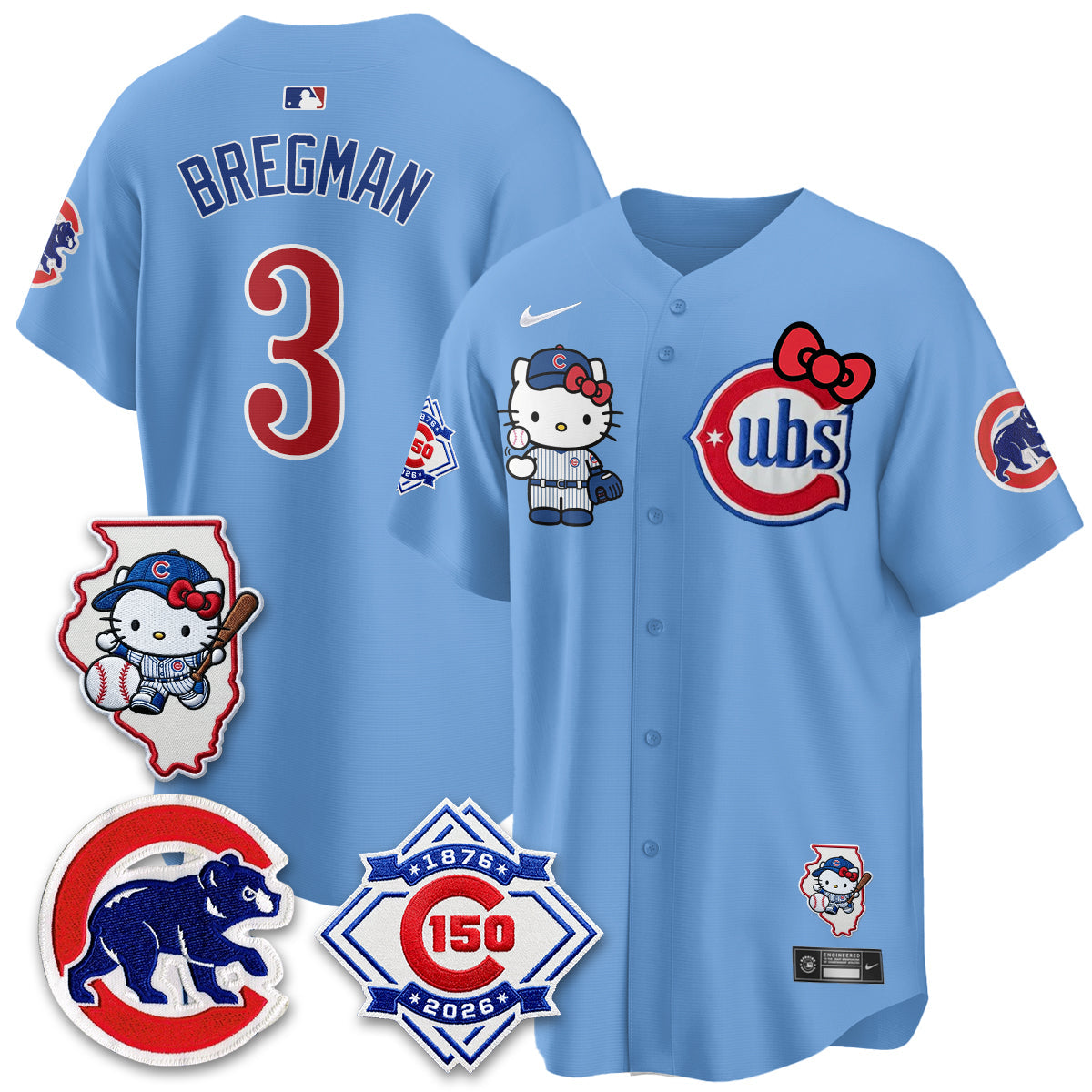 Chicago Cubs x Meow KT Vapor Premier Limited Jersey - All Stitched V2