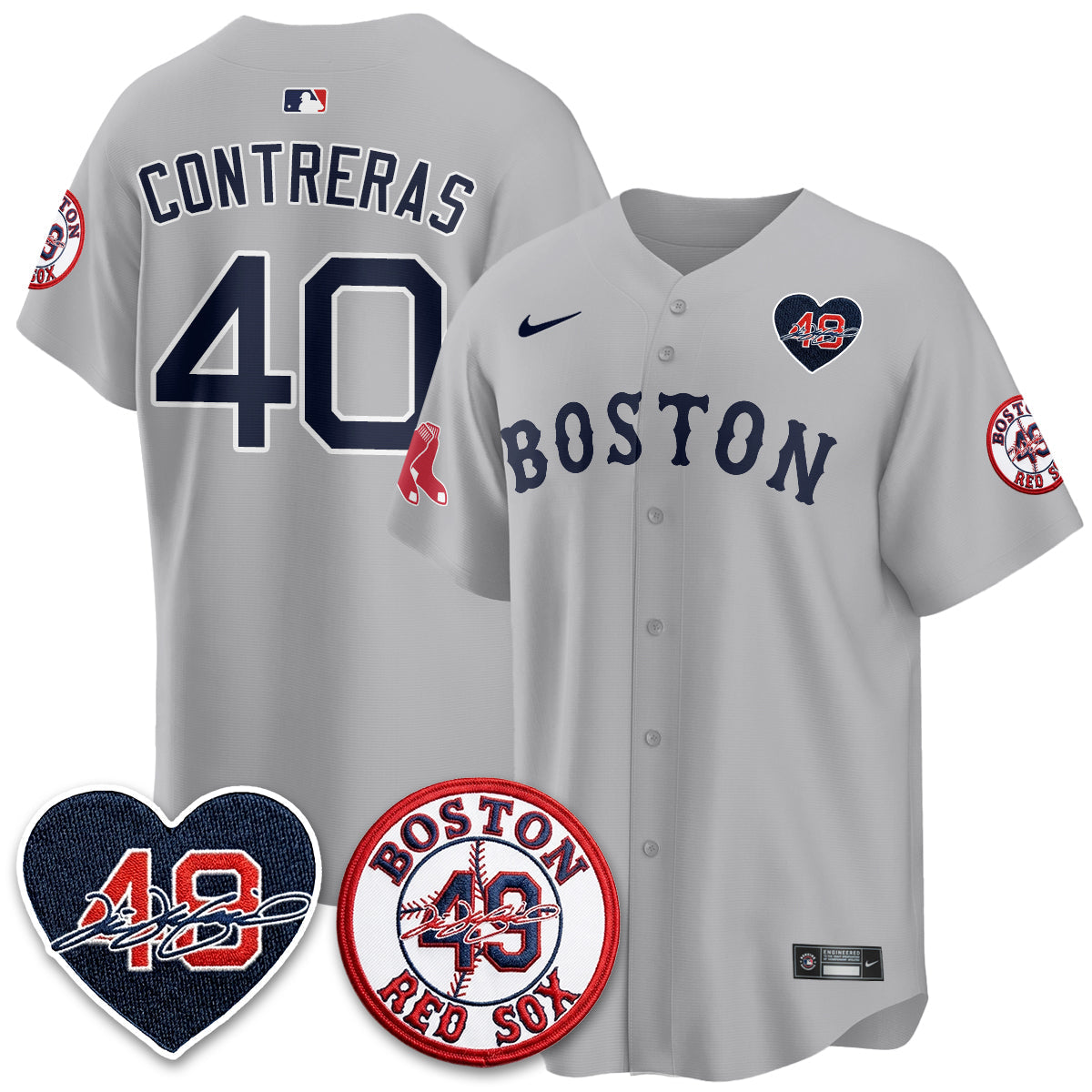 Boston Red Sox Tim Wakefield Memorial Patch Vaper Premier Limited Jersey - All Stitched