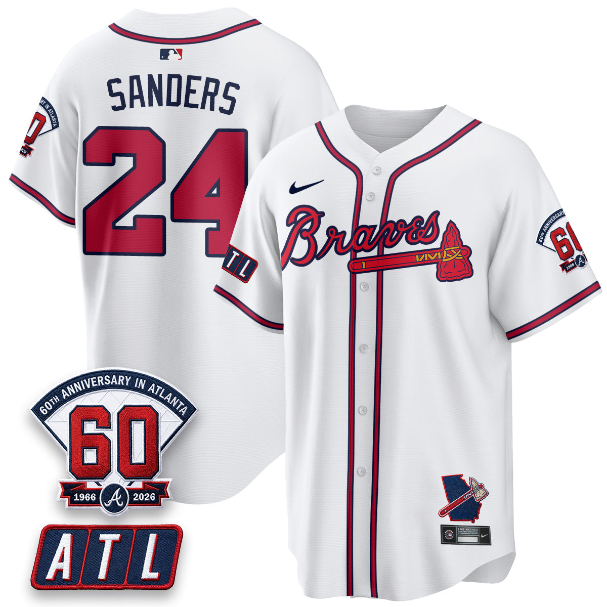 Atlanta Braves 2026 60th Anniversary Vapor Limited Jersey - All Stitched