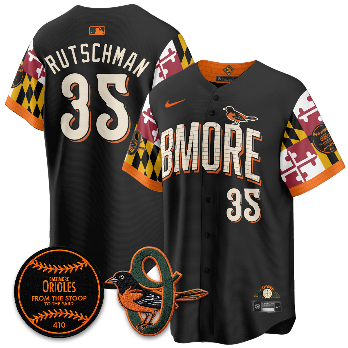 Baltimore Orioles x Maryland State Flag 2026 Vapor Jersey - All Stitched