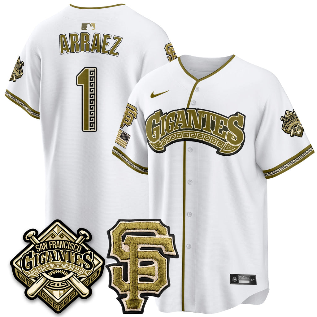 San Francisco Giants New Era Olive 2026 Armed Forces Day Jersey - All Stitched