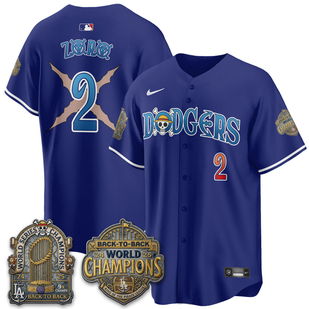 Los Angeles Dodgers Japanese Cartoon Vapor Limited Jersey - Stitched